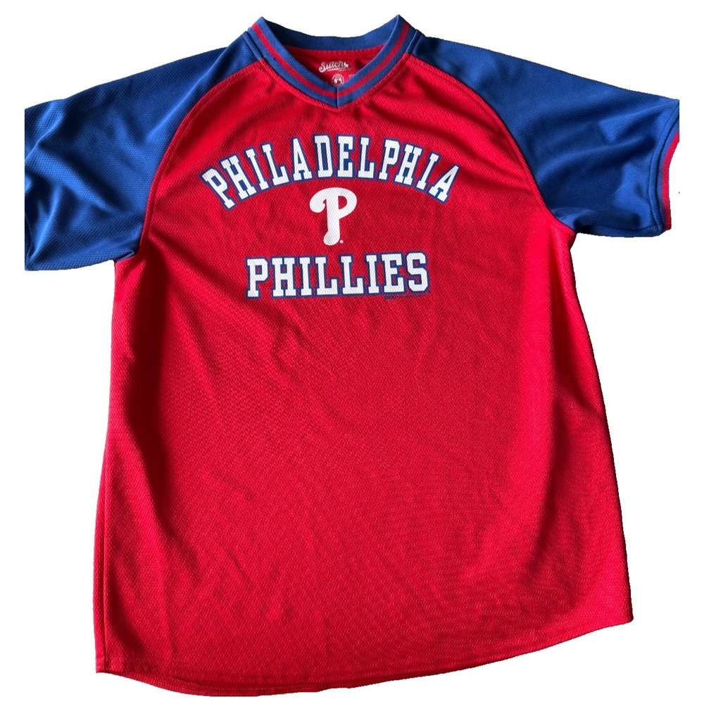 Stitches MLB Philadelphia Phillies Youth Jersey Shirt XLarge